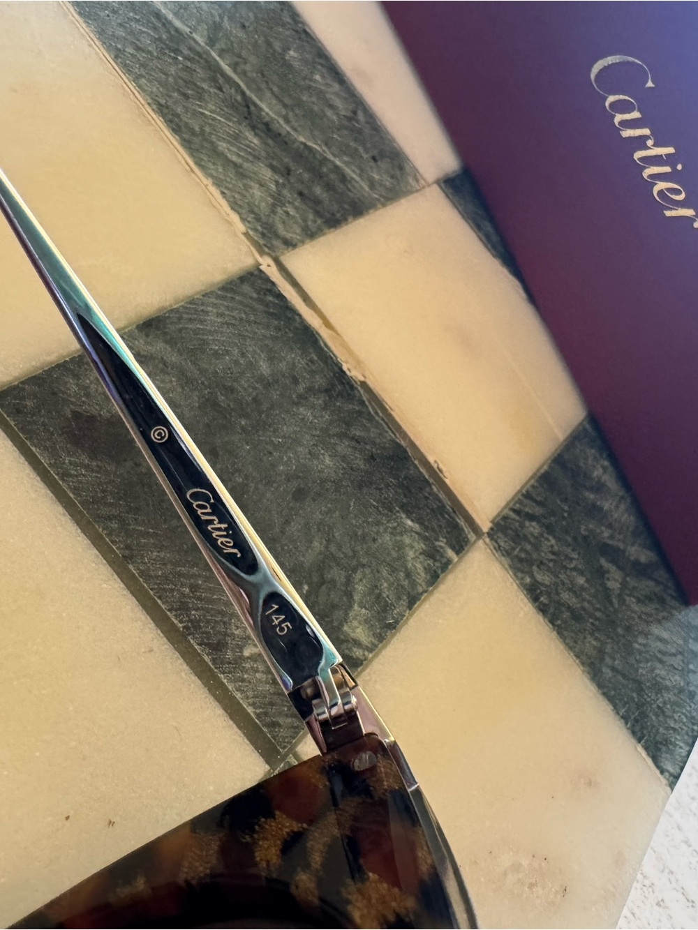 NEW Cartier Havana Sunglasses - Grey - Picture 3 of 13